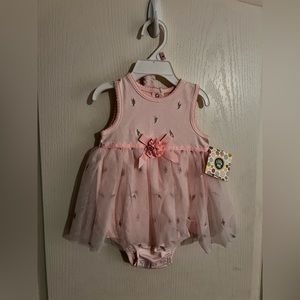 Little Me dress with headband NWT